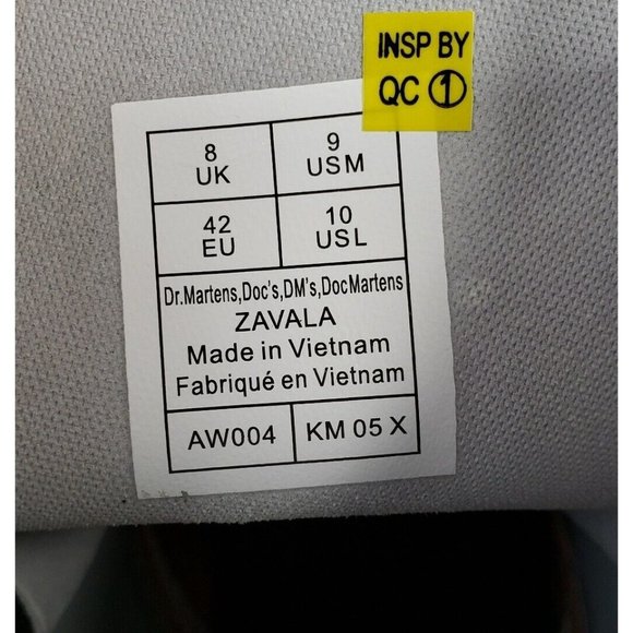 Dr Martens Airwair Zavala Smooth Leather White Boots Mens Size 9 / Wmns Size 10 - Picture 11 of 11